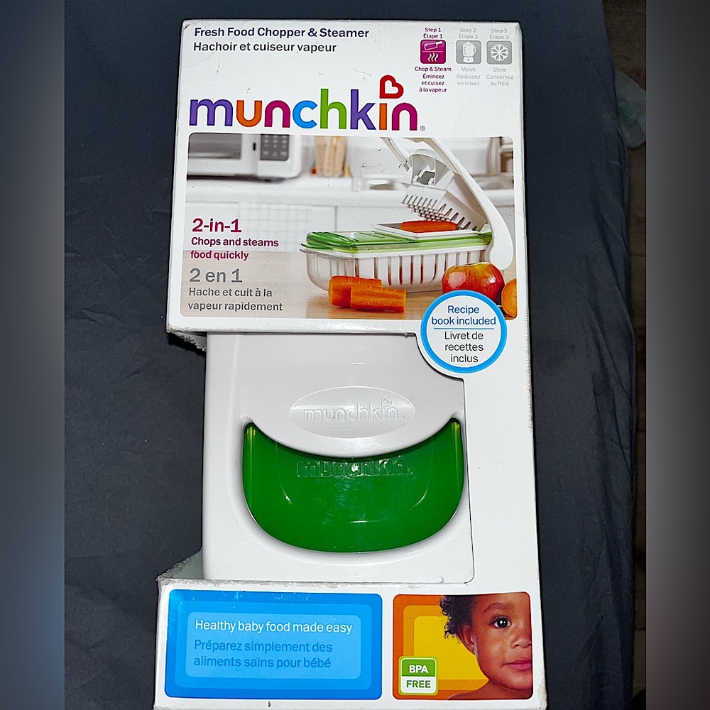 Munchkin Fresh Food Chopper and Steamer 2-in-1